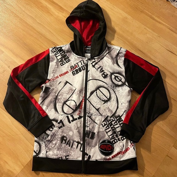 And1 Other - AND1 Boys Full Zip Graffiti Print Hoodie Jacket Size 10/12